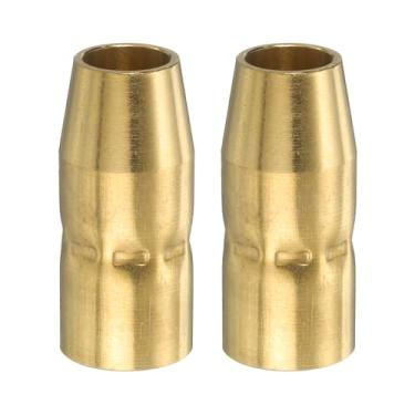 Imagem de HARFINGTON 2 peças de bocal de soldagem a gás 1/5.1 cm orifício cônico para pistola de solda de gás acessório de pistola de solda de latão para pistolas de solda M10 / M100 / M15 / M150 Mig
