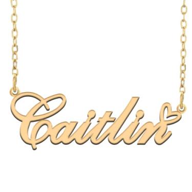 Imagem de A168A Colar de nome personalizado personalizado personalizado colar de nome banhado para mãe filha amizade feminino dia dos namorados aniversário de Natal ano novo, Metal, Sem pedras preciosas