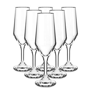 Imagem de Taça para Champagne Bistrô Flute 185ml 6 unidades