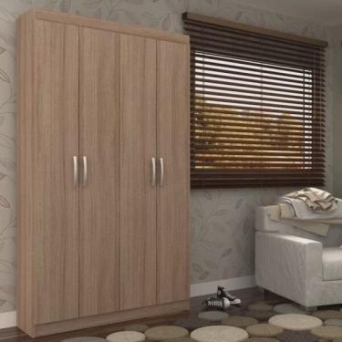 Imagem de Armário Multiuso 4 Portas 8 Prateleiras Milão Espresso Móveis