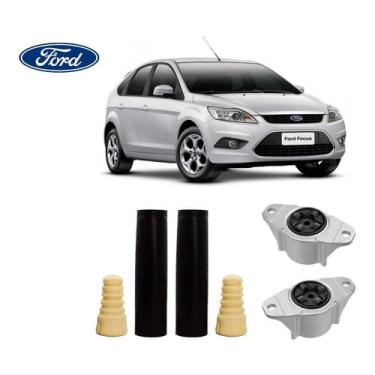 Imagem de Par Kit Do Amortecedor Traseiro Coxim Batente Coifa Ford Focus 2008 2009 2010 2011 2012 2013 Pronta Entrega
