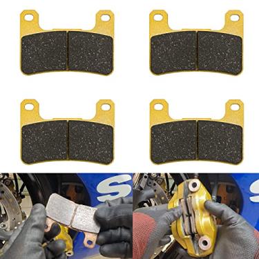 Imagem de Pastilhas de freio dianteiras para Suzuki GSX1300R Hayabusa 2008-2012 / M109R Boulevard 2006-2012 /Kawasaki ZX1000 Ninja ZX-10R 2008-2013 /GSXR 600 e 750 2004-2010 Disco de cerâmica de substituição