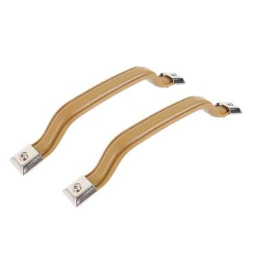 Imagem de Maçaneta de Porta Interior Puxar o Kit de Pulsação de Pull Tira de Pulsação para YJ 1987 a 1995 Com Uma Instalação Fácil de Aço Inoxidável de Borracha Elástica (BROWN)