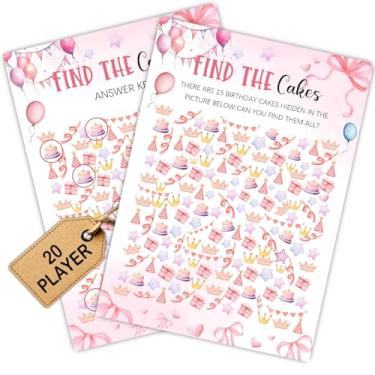 Imagem de Artigos para festa do pijama com tema de laço rosa Coquette - Cartão de jogos de festa do pijama rosa - Coquetinha de festa do pijama - Ideia criativa para jogos noturnos de aniversário - Encontre os