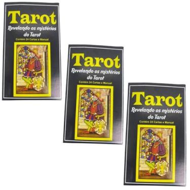 Imagem de Kit 3 Baralhos Revelando os Mistérios do Tarot 24 Cartas - Lua Mística