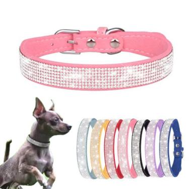 Imagem de Coleira de cachorro YOUALSO Bling Rhinestone Diamond para cães pequeno