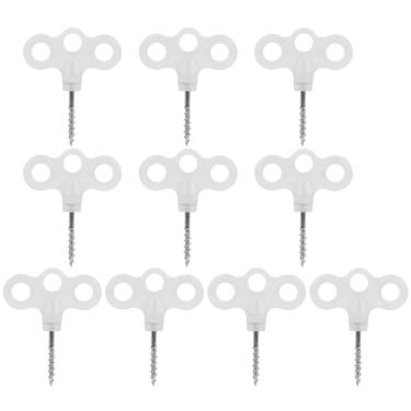 Imagem de 10Pcs Luminoso Três Olhos Tenda Tenda Peg Nails Outdoor Camping Board Parafuso Plástico Dica