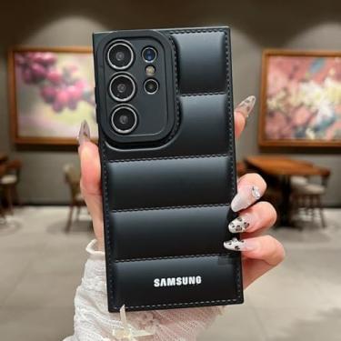 Imagem de MVVKKY Para Samsung Galaxy A25 Casaco de penas com capa macia Candy Color (para Samsung Galaxy A25 / preto)