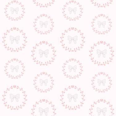 Imagem de Papel de Parede Vinil Autocolante Infantil Lacinhos 2,70m - Inove Papé