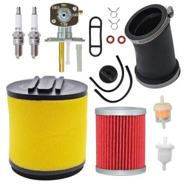 Imagem de Cylinman Kit de ajuste de filtro de óleo de ar 0470-421 0470-355 adequado para quadriciclo Arctic Cat 250 300 2x4 4x4 com vela de ignição Petcock de desligamento de combustível