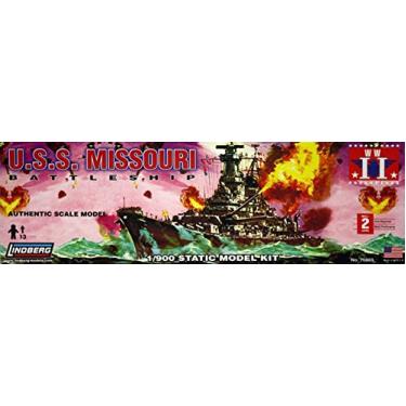 Imagem de Kit de construção de navio de guerra Lindberg U.S.S. Missouri