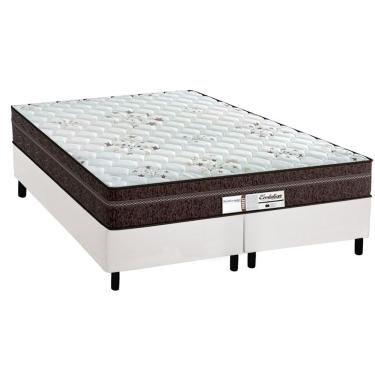 Imagem de Cama Box Queen: Colchão Molas Probel MasterPocket Ensacadas ProDormir Evolution + Base CRC Courano White(158x198)