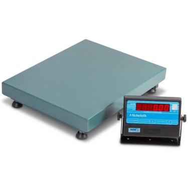 Imagem de Balança Eletrônica Micheletti MIC300 MIC3-LED RS232 300kg/100g 40x50cm Plataforma Aço Carb S/ Coluna