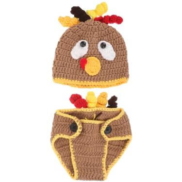 Imagem de FOMIYES De Peru Recém-Nascido Em Tricô - 1 Conjunto Adorável De Roupa De Peru Bebê Acessório Fotográfico Fotografia De Ação De Graças