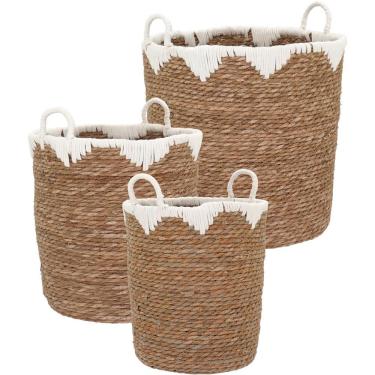 Imagem de Cesta Fibra Natural 3Pç