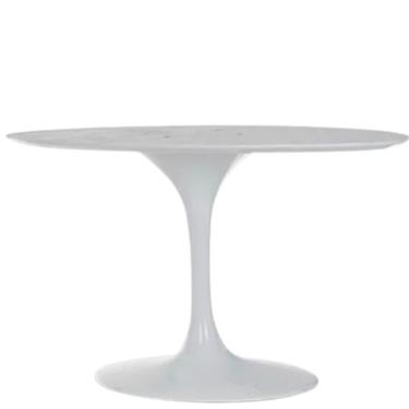 Imagem de Base De Mesa De Jantar Saarinen Oval Para Tampo De 198x122 Cm Branca