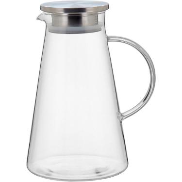 Imagem de Jarra 23X18X18Cm 1,8L Borosilicato Transp Tampa Inox