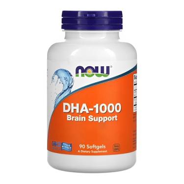 Imagem de NOW Foods DHA 1000mg Óleo Peixe Extra Forte 90Sofg Importado
