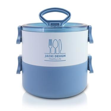 Imagem de Pote Marmita De 2 Andares 1600 Ml - Joy Azul