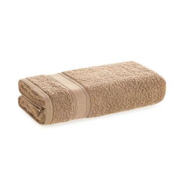 Imagem de Toalha De Rosto Fio Cardado 100% Algodão Linea Taupe
