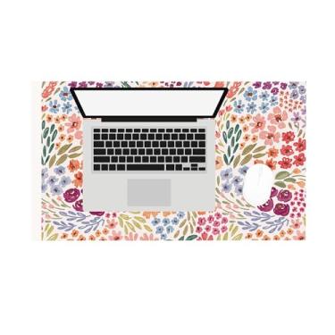 Imagem de Elyse Breanne Design, Tapete de mesa para computador, teclado, mouse, protetor de mesa, suporte de borracha antiderrapante, 35,5 x 61 cm, pequeno, flores de campo