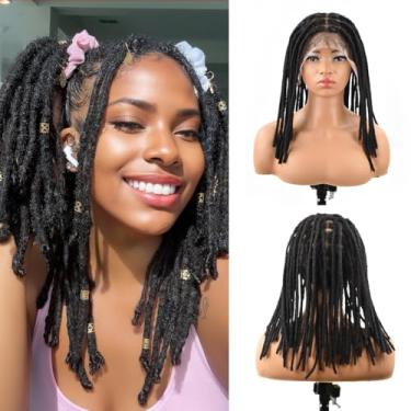 Imagem de originea Perucas Dreadlock De Cabelo Humano Daixi Com Renda Completa Para Homens E Mulheres, 68 Fios, Dreads Naturais Feitos À Mão, Entrelaçados Afro, Respiráveis Confortáveis (1B, 0,6 Cm, Dreadlock