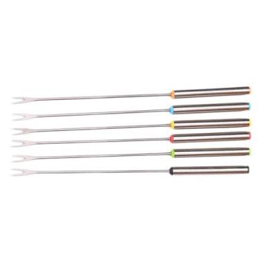 Imagem de Conjunto Garfo Para Fondue Inox 24Cm 6 Peças - Mimo Style