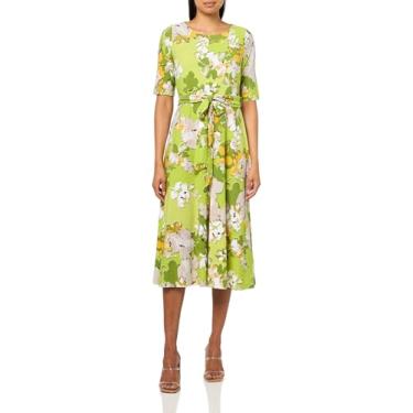 Imagem de Kasper Vestido feminino justo e flare, Kiwi Multi, 44