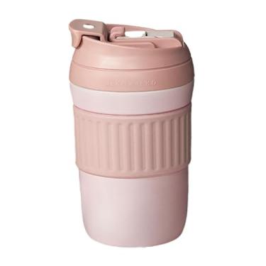 Imagem de Ｂｅｓｇａ Tumbler de café isolado 400ml aço inoxidável Viagem Coffee Caneca Térmica Cup para Festa de Camping Esportes ao ar livre de inverno, Rosa