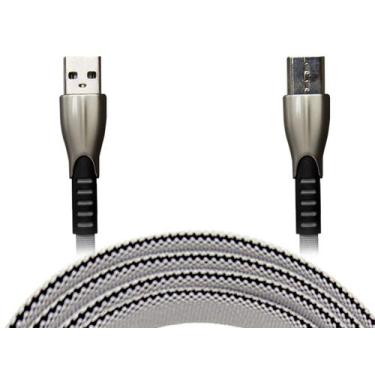 Imagem de Cabo Carregador Micro USB V8 Reforçado 1 Metro 2.4 A Haiz HZ-OL-11, Ci