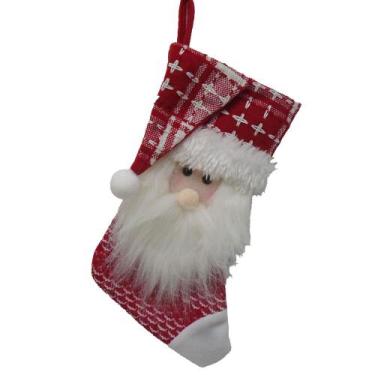 Imagem de Meia Papai Noel Varsovia 32x16x2cm Unico/unico - Niazitex, VERMELHO