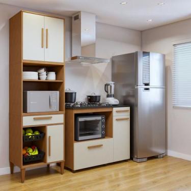 Imagem de Conjunto 2 Peças Paneleiro com Fruteira e Balcão 5 Bocas Teresinha - K