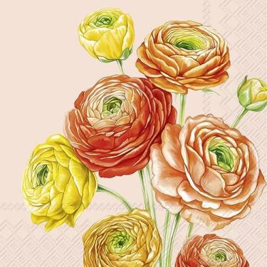 Imagem de Guardanapo para Decoupage Ihr 33x33 Rosas Rosa C/ 20 Unidade - GUARDAN