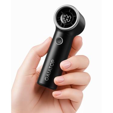 Imagem de Gaiatop Mini ventilador portátil portátil, 4000 mAh [tempo de execução máximo de 15h] Fãs turbo pessoais tamanho de bolso, ventilador de mão pequeno ajustável de alta velocidade 1-100, essenciais para