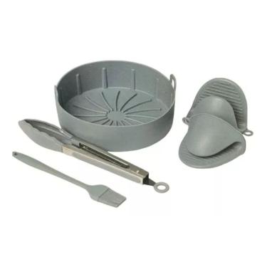 Imagem de Conjunto 5 Acessórios Silicone Air Fryer Fritadeira Elétrica