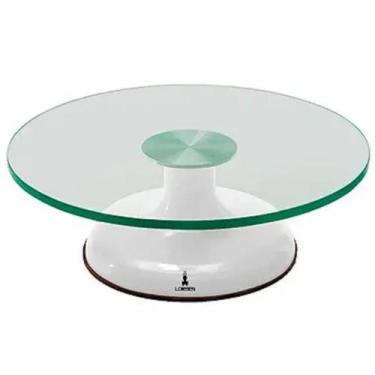 Imagem de Bailarina Vidro Giratória Lorben Bolos Tortas 360 Redondo