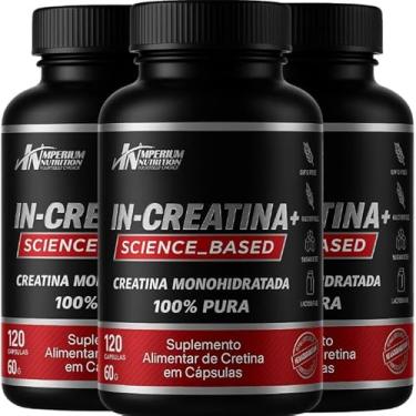 Imagem de COMBO CREATINA 360 CÁPSULAS MONOHIDRATADA 100% PURA - IN-CREATINA+ EM CÁPSULAS DA IMPERIUM NUTRITION PARA HOMENS E MULHERES