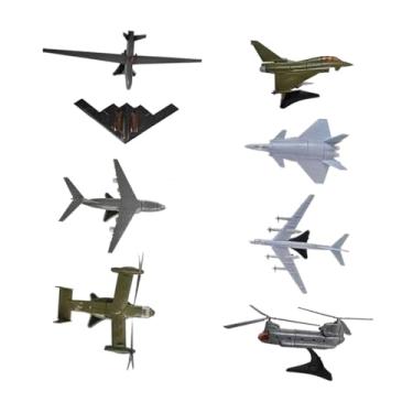 Imagem de Generic Conjunto de 8 Modelos de Avião em Miniatura para Montar Você Mesmo, Leve E Multifuncional, Alta Simulação, para Coleção de Aeronaves para Crianças, Style B