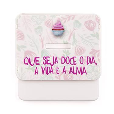 Imagem de Corta Pac Naxos – Abridor de Embalagens Longa Vida, Sachês e Sacos Plásticos com Ímã Decorativo de Geladeira com Porta-Recados – Prático, Seguro e Estampas Sortidas Tema: Frase Alma