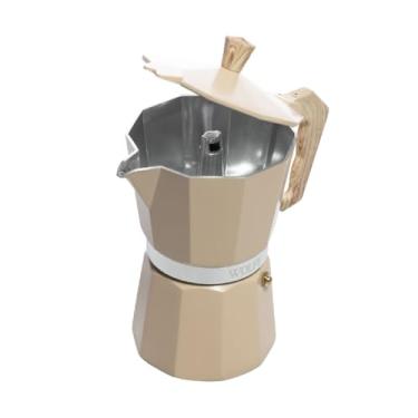 Imagem de WOLFF - Cafeteira Italiana de Alumínio 6 Doses com Cabo em Plástico Bege Fosca 300ml