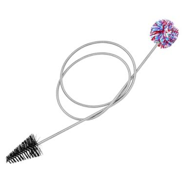 Imagem de SPYMINNPOO Escova de Limpeza de Saxofone, Pincéis de Instrumentos Musicais de Nylon de 90 Cm de Comprimento Com Alça de Aço Inoxidável para Clarinete Trompete Francês Trombone Francês