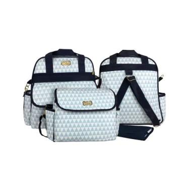Imagem de Kit Maternidade 3 Pçs Sacola Vira Mochila Frasqueira Mave - MAVE BABY,