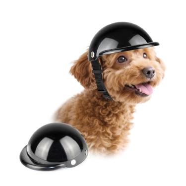 Imagem de LESYPET Capacete de Segurança para Cães - Acolchoado, Preto, Tamanho M, ABS, 5" de Diâmetro