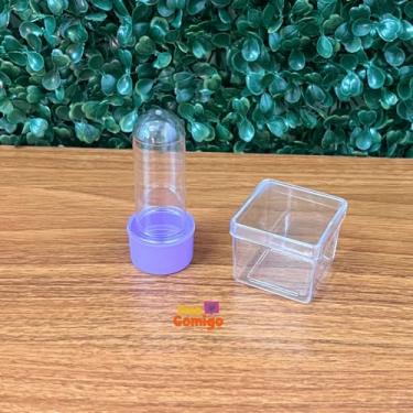 Imagem de Kit 40 Lembracinhas Festa e Tubetes Acrílico - Fala Comigo (Lilás)