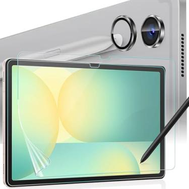 Imagem de Anbzsign Pacote com 2 + 2 para Galaxy Tab S10 FE (27.7 cm) 2025 protetor de tela e protetor de lente de câmera, antirreflexo, filme PET fosco para desenho para Samsung Tab S10 FE 5G.