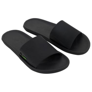Imagem de Rider Feel Chinelo Slide Masculino, Preto, Antiderrapante e Confortável (Preto, BR, Adulto, Faixa Numérico, M, 43, 44)
