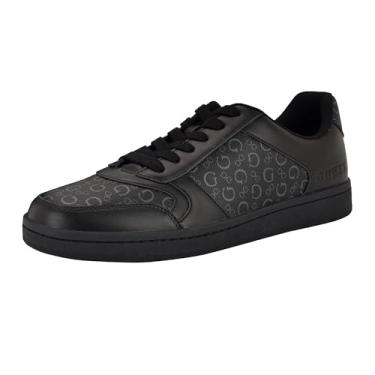 Imagem de GUESS Tênis masculino Leaton, Logotipo preto/cinza Multi 001, 45