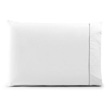 Imagem de Fronha Avulsa 70cm x 50cm 1 Peça Paris  Percal 150 Fios 100% Algodão - Branco