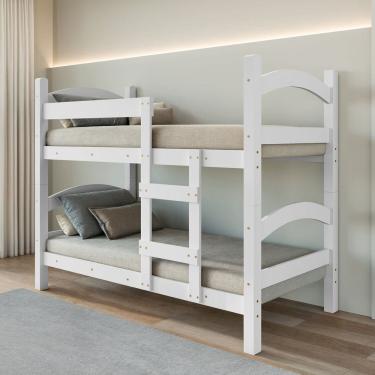 Imagem de Beliche em Mdf 202cm X 160cm Trento Branco