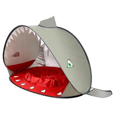 Imagem de Tenda de praia infantil Tenda com sombra para tubarões (Cinza, 120 * 70 * 80cm)